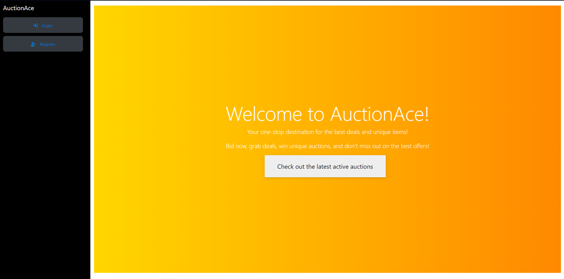 Web Application for managing and organizing online auctions in real time